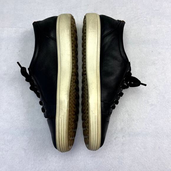 Ecco Sneakers Mens US:9 EUR 42 Black Activewear Leather Lace Up Low Top - Picture 12 of 13